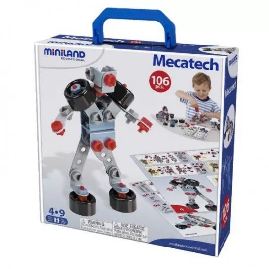 Joc constructii Mecatech Miniland 106 piese Joc constructii Mecatech Miniland 106 piese