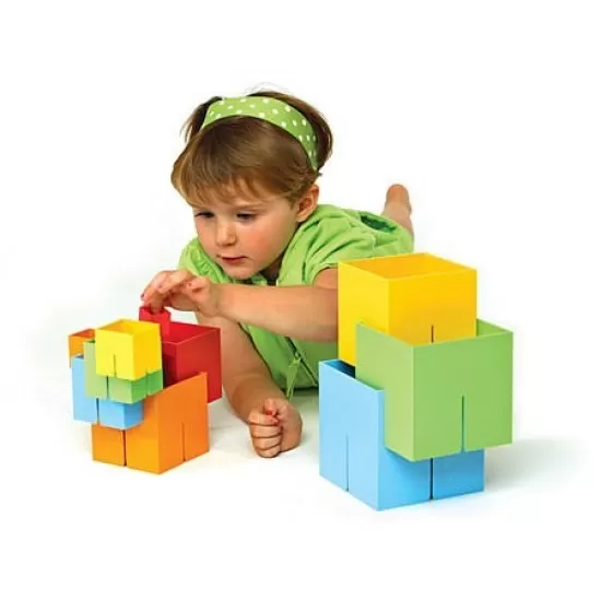 Joc de constructie Cuburi DADO Original - Fat Brain Toys Joc de constructie Cuburi DADO Original - Fat Brain Toys