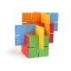 Joc de constructie Patrate DADO Original - Fat Brain Toys Joc de constructie Patrate DADO Original - Fat Brain Toys