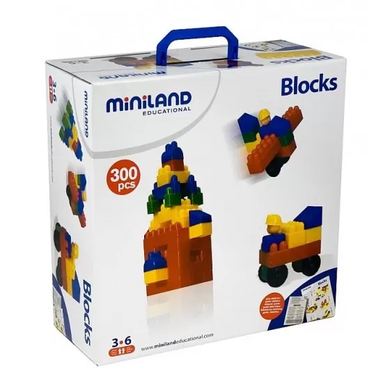 Joc de constructii Caramizi Miniland 300 piese Joc de constructii Caramizi Miniland 300 piese