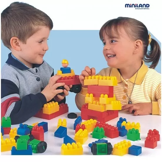 Joc de constructii Caramizi Miniland 300 piese Joc de constructii Caramizi Miniland 300 piese