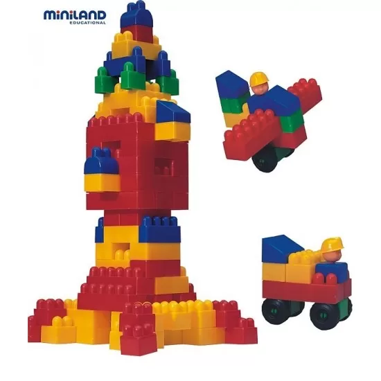 Joc de constructii Caramizi Miniland 300 piese Joc de constructii Caramizi Miniland 300 piese