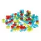 Joc de constructii cu 100 piese translucide Joc de constructii cu 100 piese translucide