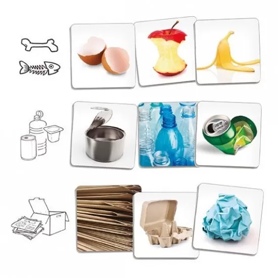 Joc de logica si asociere Protejam mediul - Separam si reciclam Joc de logica si asociere Protejam mediul - Separam si reciclam