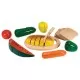 Set din lemn alimente de feliat Melissa and Doug Set din lemn alimente de feliat Melissa and Doug