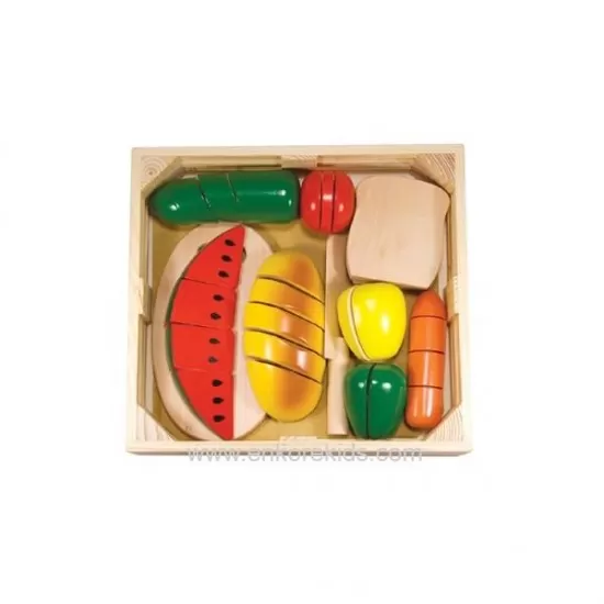 Set din lemn alimente de feliat Melissa and Doug Set din lemn alimente de feliat Melissa and Doug