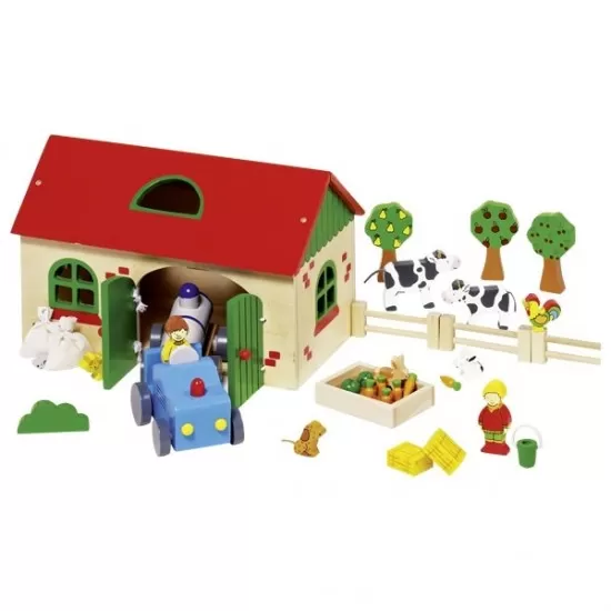 Set educativ din lemn - Ferma animalelor Set educativ din lemn - Ferma animalelor