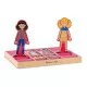 Set din lemn Melissa and Doug - Imbraca-le pe Abby si Ema Set din lemn Melissa and Doug - Imbraca-le pe Abby si Ema