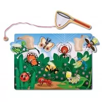 Joc din lemn magnetic Prinde insectele Melissa and Doug 10 piese