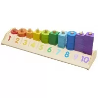 Joc educativ din lemn - Sorteaza si numara