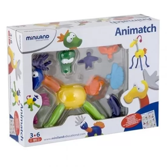 Joc distractiv de constructie Animatch Miniland Joc distractiv de constructie Animatch Miniland