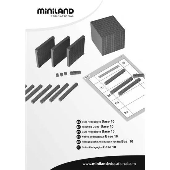 Joc educativ Baza 10 Set 121 piese la cutie Miniland Joc educativ Baza 10 Set 121 piese la cutie Miniland