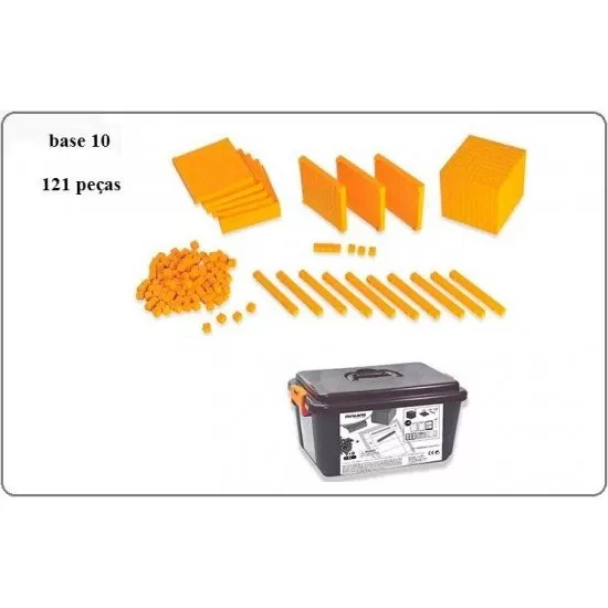 Joc educativ Baza 10 Set 121 piese la cutie Miniland Joc educativ Baza 10 Set 121 piese la cutie Miniland