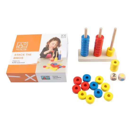 Joc educativ - Numaratoare cu inele Joc educativ - Numaratoare cu inele