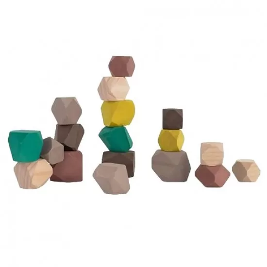 Joc educativ pentru dezvoltarea motricitatii Wood Stones Joc educativ pentru dezvoltarea motricitatii Wood Stones