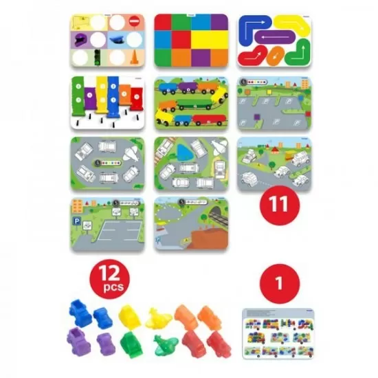 Joc matematica pe roti - Miniland Joc matematica pe roti - Miniland