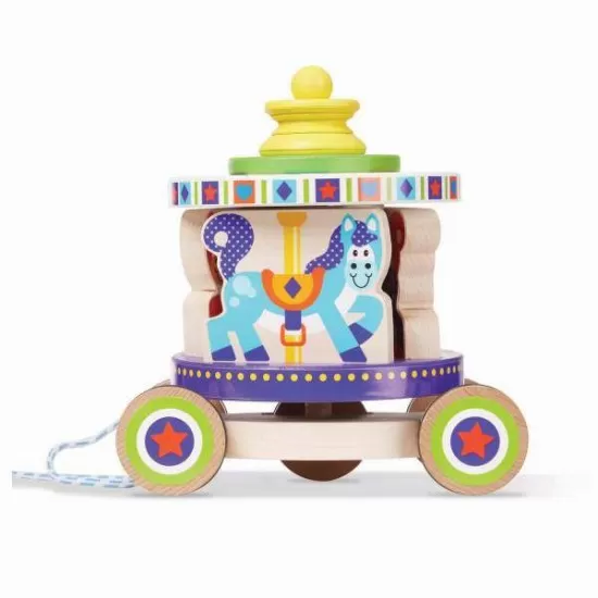 Jucarie de tras carusel Melissa and Doug Jucarie de tras carusel Melissa and Doug