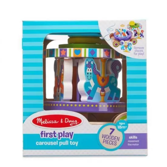 Jucarie de tras carusel Melissa and Doug Jucarie de tras carusel Melissa and Doug