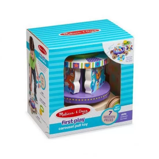 Jucarie de tras carusel Melissa and Doug Jucarie de tras carusel Melissa and Doug