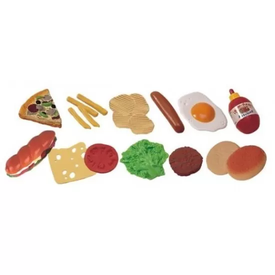 Set de joaca Fast-Food Miniland 19 piese Set de joaca Fast-Food Miniland 19 piese