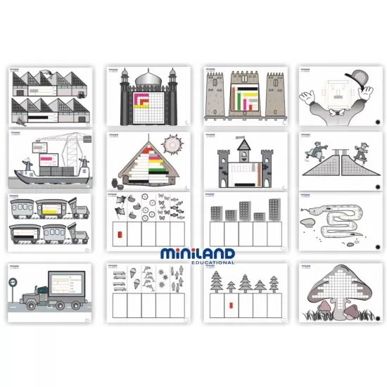 Kit pentru jocuri aritmetice Miniland Kit pentru jocuri aritmetice Miniland
