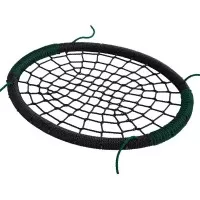 Leagan cuib oval PP negru verde KBT