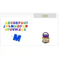 Litere mari de tipar magnetice Miniland 72 piese