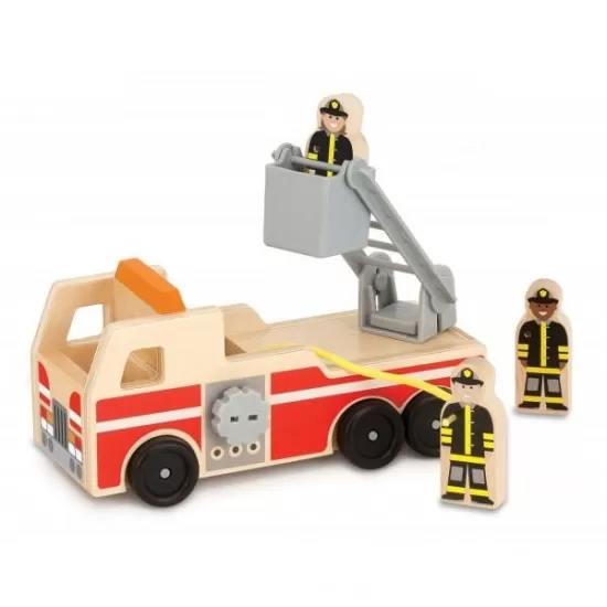 Masinuta de pompieri din lemn - Melissa & Doug Masinuta de pompieri din lemn - Melissa & Doug