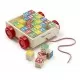 Carucior cu cuburi ABC Melissa and Doug Carucior cu cuburi ABC Melissa and Doug