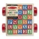 Carucior cu cuburi ABC Melissa and Doug Carucior cu cuburi ABC Melissa and Doug