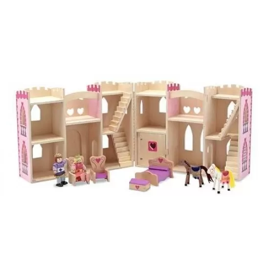 Castel din lemn pliabil Melissa & Doug Castel din lemn pliabil Melissa & Doug