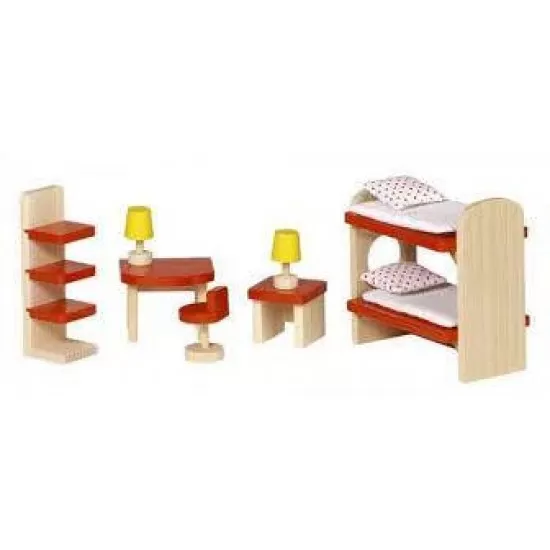 Mobilier pentru casute papusi - Camera copiilor Mobilier pentru casute papusi - Camera copiilor