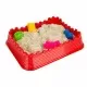 Nisip kinetic Fun Sand 1000 gr cu tavita si sabloane Castel Nisip kinetic Fun Sand 1000 gr cu tavita si sabloane Castel