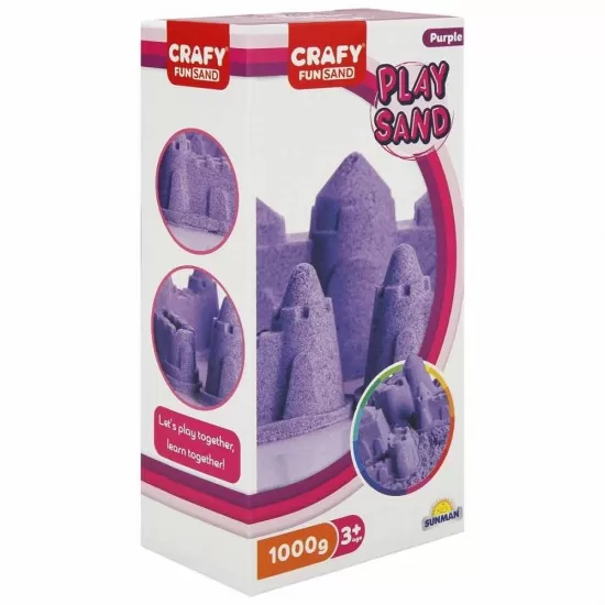 Nisip kinetic Fun Sand 1000 gr culoare Mov Nisip kinetic Fun Sand 1000 gr culoare Mov