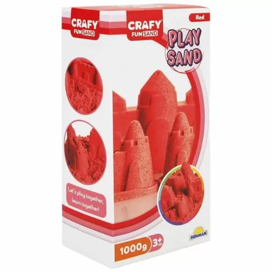Nisip kinetic Fun Sand 1000 gr culoare Rosu Nisip kinetic Fun Sand 1000 gr culoare Rosu