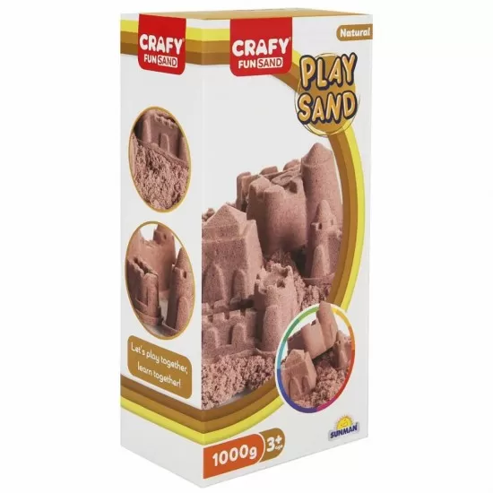 Nisip pentru modelaj Fun Sand 1000 gr culoare Natur Nisip pentru modelaj Fun Sand 1000 gr culoare Natur
