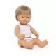 Papusa educativa 38 cm - Baiat caucazian blond inchis Papusa educativa 38 cm - Baiat caucazian blond inchis