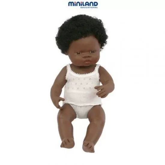 Papusa fetita africana Miniland 38 cm Papusa fetita africana Miniland 38 cm