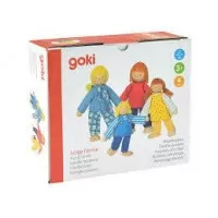 Set 4 papusi din lemn - Familia tanara