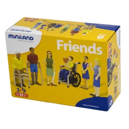 Set de 6 figurine persoane cu handicap - Miniland Set de 6 figurine persoane cu handicap - Miniland