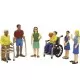 Set de 6 figurine persoane cu handicap - Miniland Set de 6 figurine persoane cu handicap - Miniland