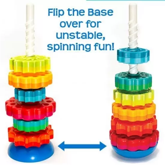 Piramida cu rotite pentru bebelusi - Fat Brain Toys Piramida cu rotite pentru bebelusi - Fat Brain Toys