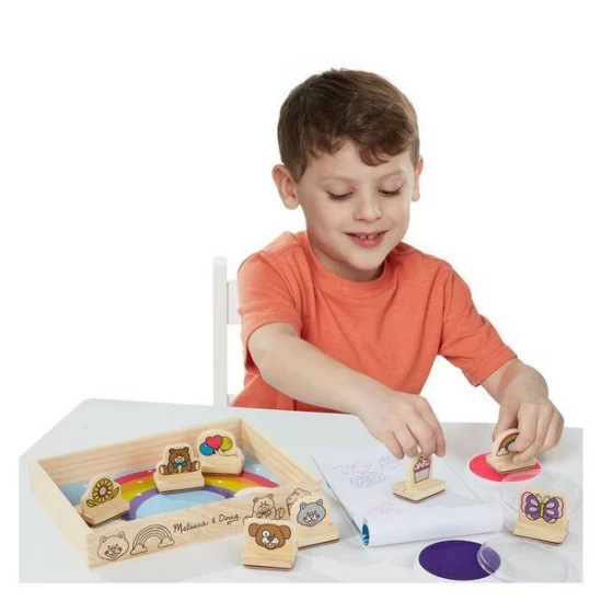Primul meu set de stampile Melissa & Doug - Obiecte favorite Primul meu set de stampile Melissa & Doug - Obiecte favorite