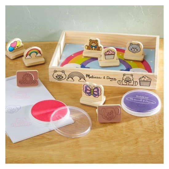 Primul meu set de stampile Melissa & Doug - Obiecte favorite Primul meu set de stampile Melissa & Doug - Obiecte favorite