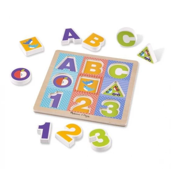 Puzzle cu piese mari pentru belelusi Melissa and Doug Puzzle cu piese mari pentru belelusi Melissa and Doug