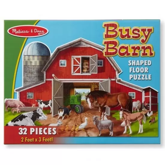 Puzzle de podea Melissa and Doug 32 piese - Ferma cu animale
