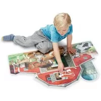 Puzzle de podea Melissa and Doug 32 piese - Ferma cu animale