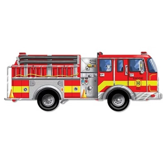 Puzzle de podea gigant Masina de pompieri Melissa and Doug 24 piese Puzzle de podea gigant Masina de pompieri Melissa and Doug 24 piese