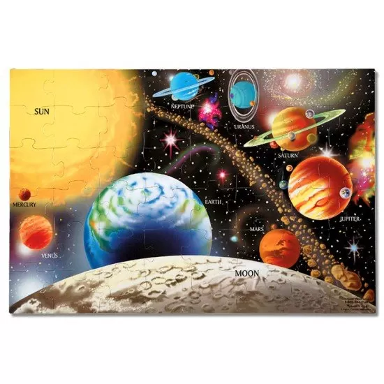 Puzzle de podea 48 piese Melissa and Doug - Sistemul Solar