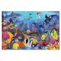 Puzzle de podea Melissa and Doug 48 piese - Viata subacvatica 